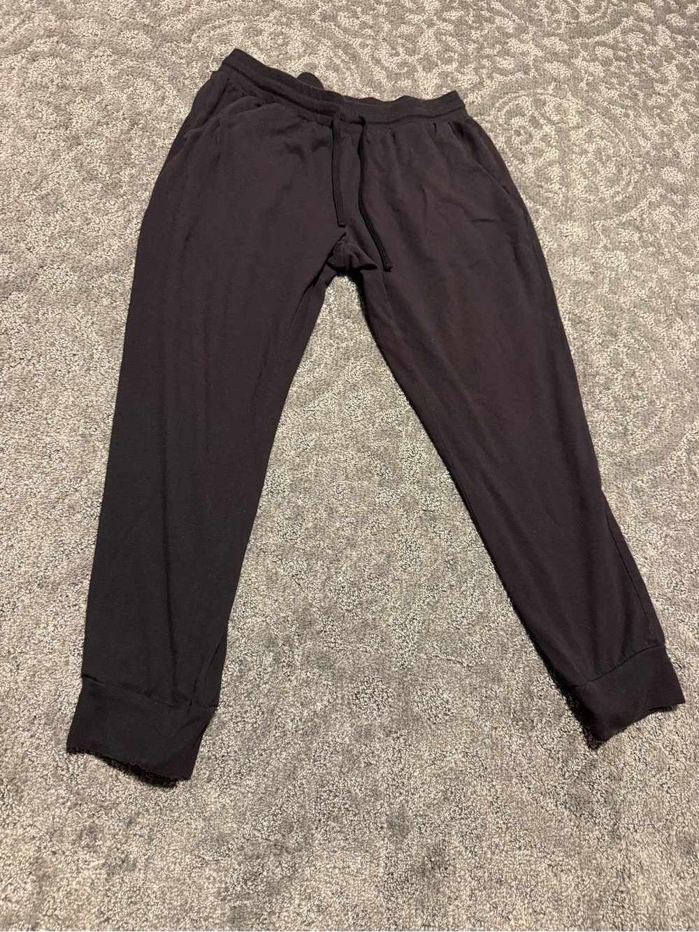 tek gear Black Men's Slim Jogger Sweatpants with Drawstring